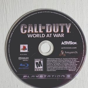 Call of duty world at war,ps3 game,